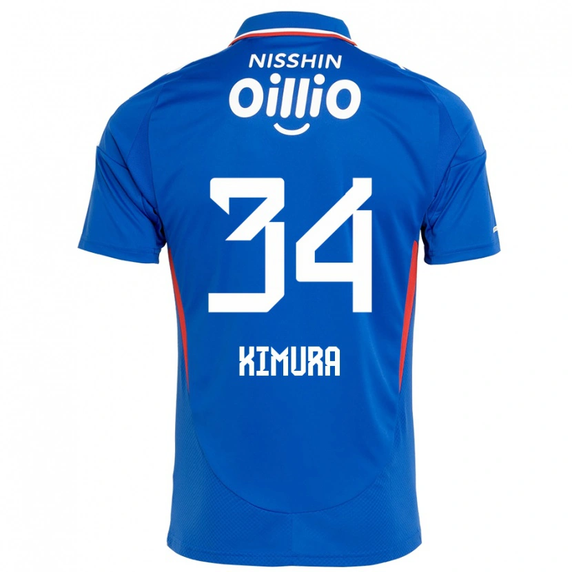 Danxen Mænd Takuto Kimura #34 Hvid Royal Blå Hjemmebane Spillertrøjer 2025/26 Trøje T-Shirt