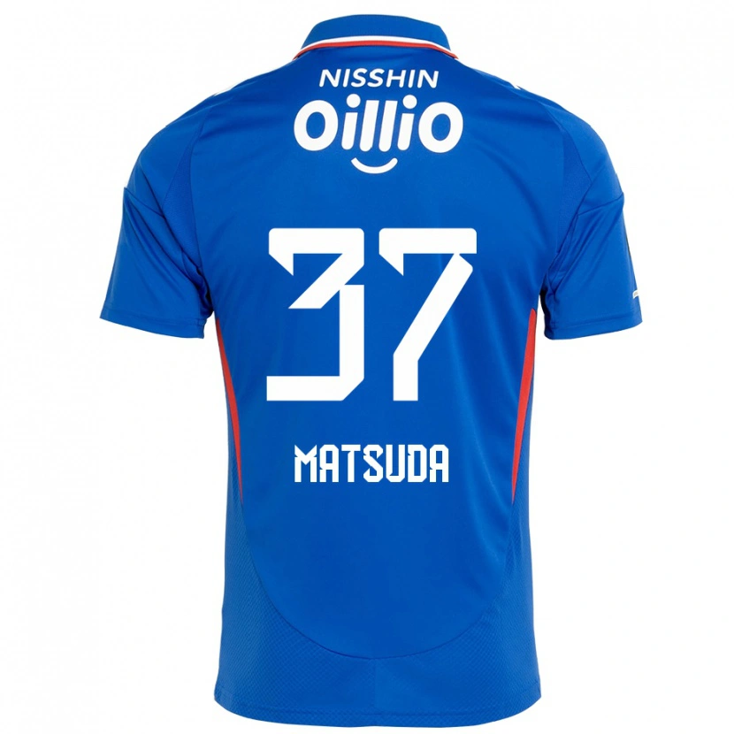 Danxen Mænd Eitaro Matsuda #37 Hvid Royal Blå Hjemmebane Spillertrøjer 2025/26 Trøje T-Shirt