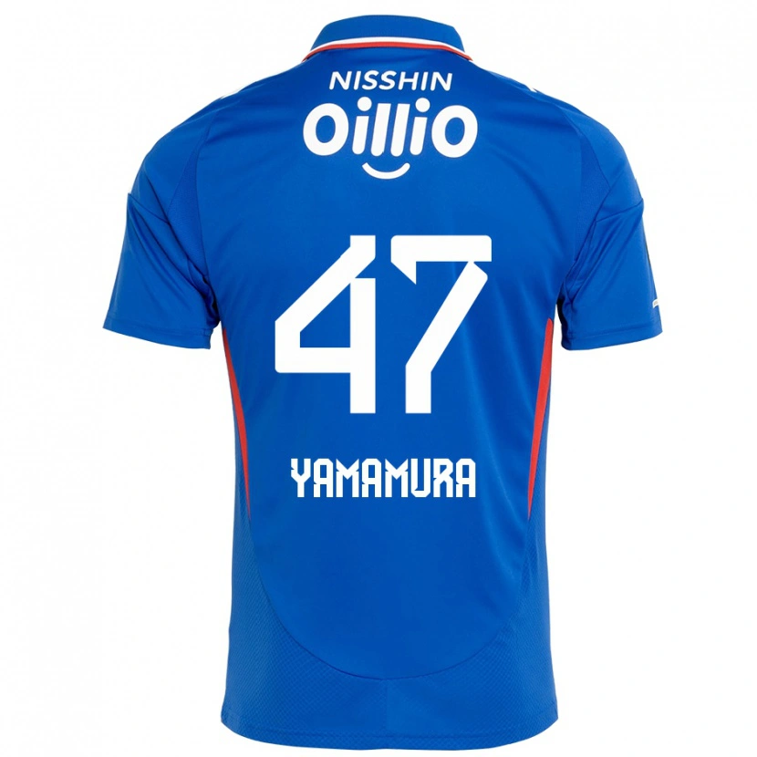 Danxen Mænd Kazuya Yamamura #47 Hvid Royal Blå Hjemmebane Spillertrøjer 2025/26 Trøje T-Shirt