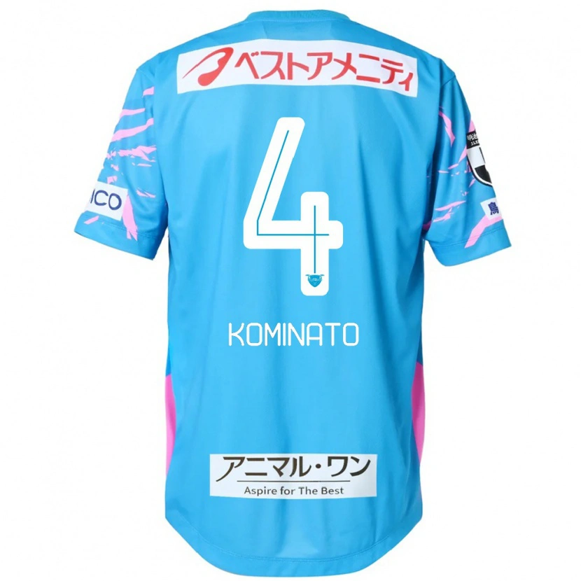 Danxen Mænd Yuya Kominato #4 Hvid Pink Hjemmebane Spillertrøjer 2025/26 Trøje T-Shirt