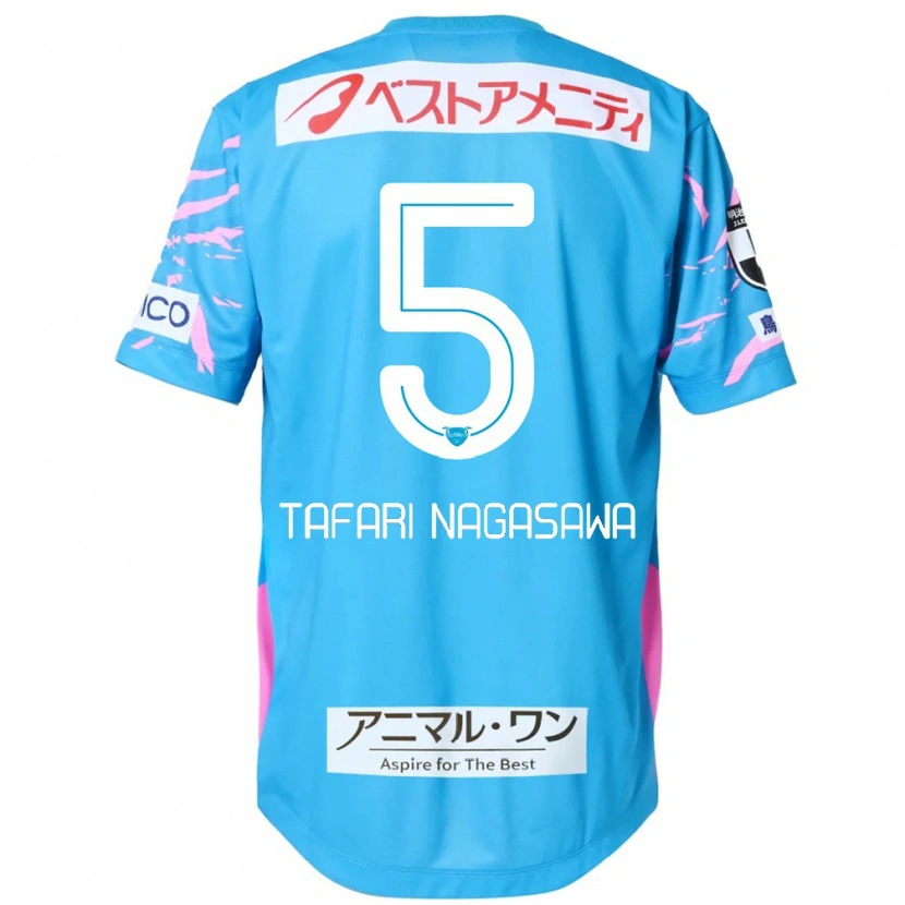 Danxen Mænd Shiva Tafari Nagasawa #5 Hvid Pink Hjemmebane Spillertrøjer 2025/26 Trøje T-Shirt
