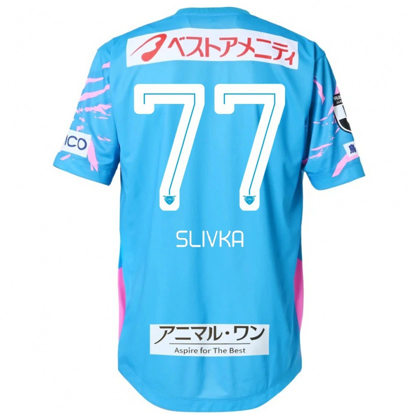 Danxen Mænd Vykintas Slivka #77 Hvid Pink Hjemmebane Spillertrøjer 2025/26 Trøje T-Shirt