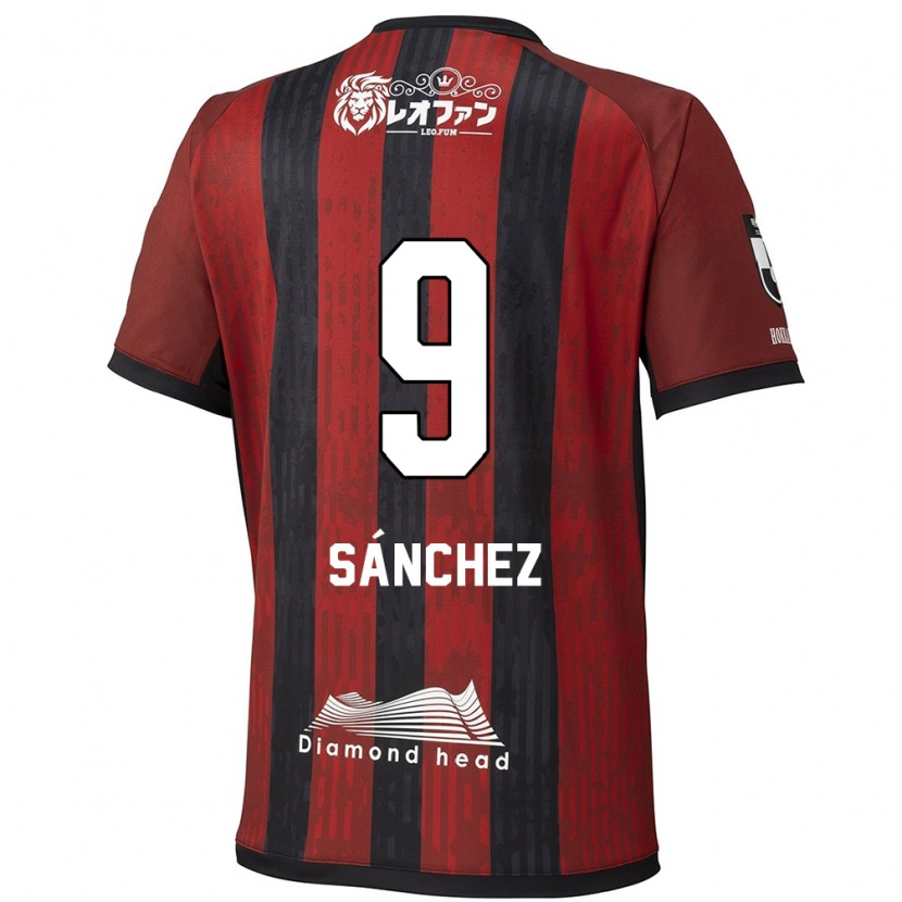 Danxen Mænd Jordi Sánchez #9 Blå Rød Hjemmebane Spillertrøjer 2025/26 Trøje T-Shirt