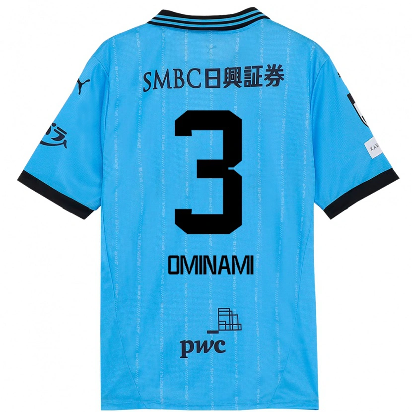 Danxen Mænd Takuma Ominami #3 Hvid Himmelblå Hjemmebane Spillertrøjer 2025/26 Trøje T-Shirt