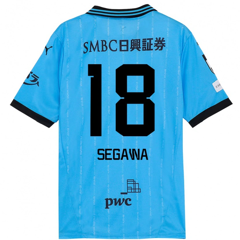 Danxen Mænd Yusuke Segawa #18 Hvid Himmelblå Hjemmebane Spillertrøjer 2025/26 Trøje T-Shirt