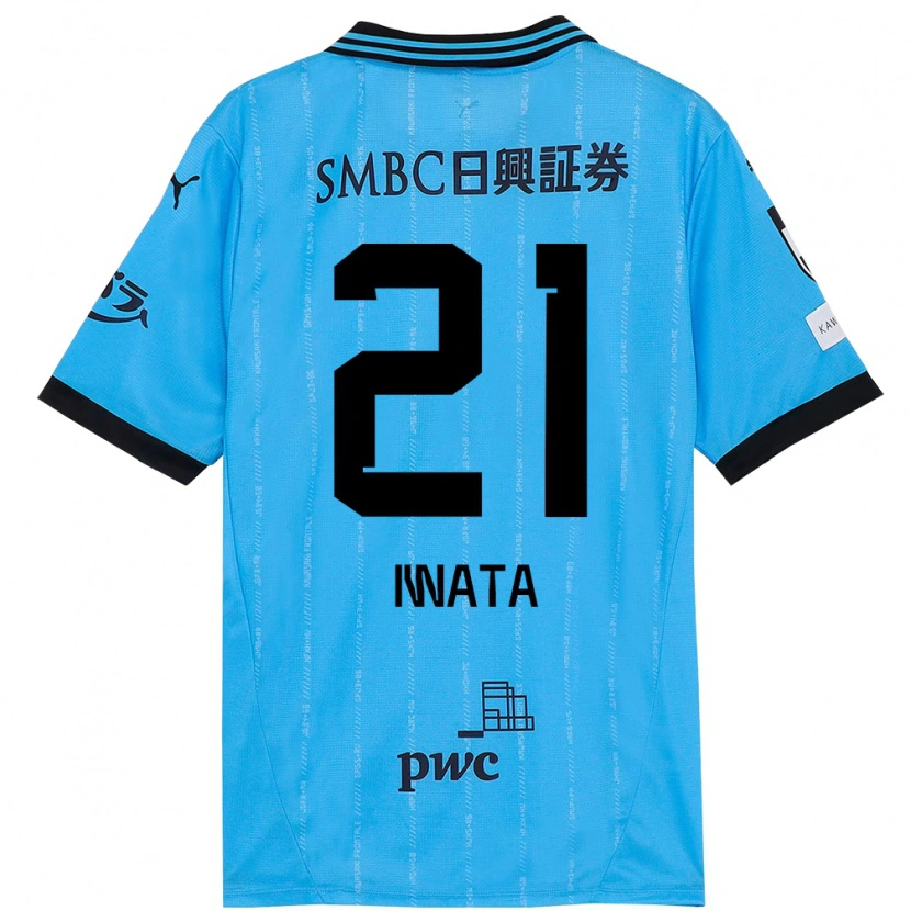 Danxen Mænd Kantaro Iwata #21 Hvid Himmelblå Hjemmebane Spillertrøjer 2025/26 Trøje T-Shirt
