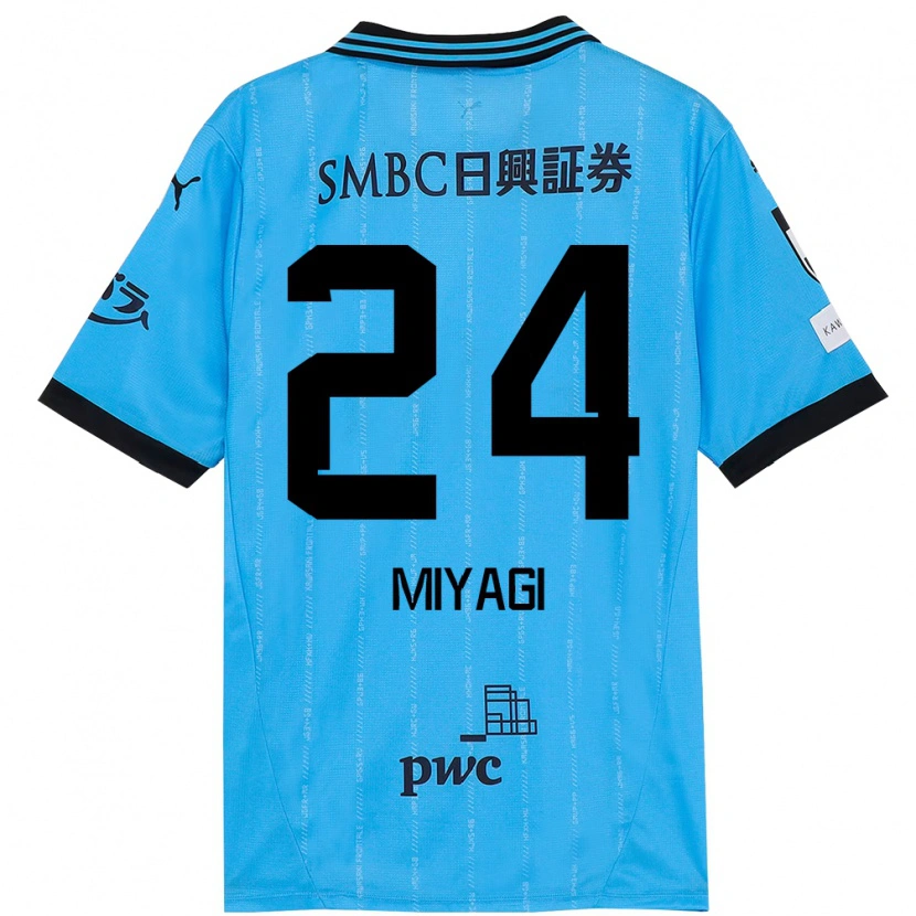 Danxen Mænd Ten Miyagi #24 Hvid Himmelblå Hjemmebane Spillertrøjer 2025/26 Trøje T-Shirt