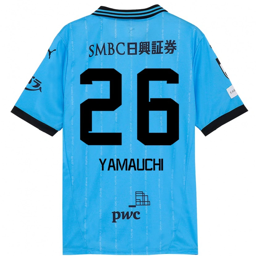 Danxen Mænd Hinata Yamauchi #26 Hvid Himmelblå Hjemmebane Spillertrøjer 2025/26 Trøje T-Shirt