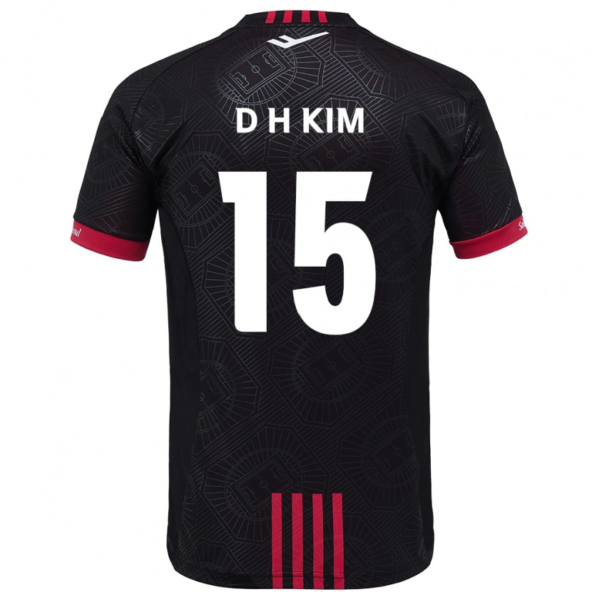 Danxen Mænd Hyeon-Deok Kim #15 Hvid Sort Hjemmebane Spillertrøjer 2025/26 Trøje T-Shirt