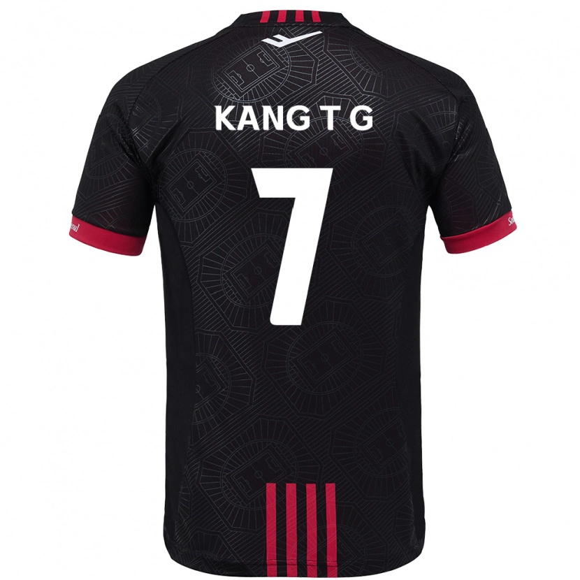 Danxen Mænd Kang Tae-Gyeong #7 Hvid Sort Hjemmebane Spillertrøjer 2025/26 Trøje T-Shirt
