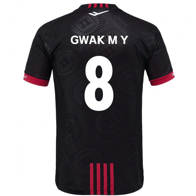Danxen Mænd Gwak Min-Young #8 Hvid Sort Hjemmebane Spillertrøjer 2025/26 Trøje T-Shirt