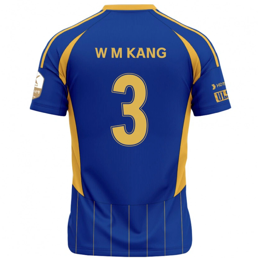 Danxen Mænd Min-Woo Kang #3 Hvid Himmelblå Hjemmebane Spillertrøjer 2025/26 Trøje T-Shirt