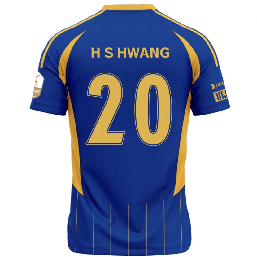 Danxen Mænd Seok-Ho Hwang #20 Hvid Himmelblå Hjemmebane Spillertrøjer 2025/26 Trøje T-Shirt
