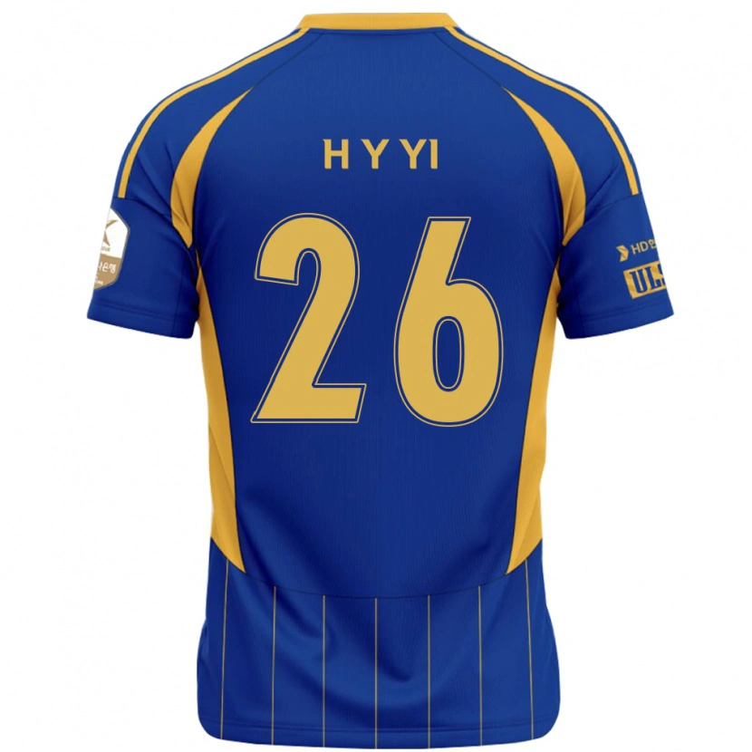 Danxen Mænd Yong-Hyeon Yi #26 Hvid Himmelblå Hjemmebane Spillertrøjer 2025/26 Trøje T-Shirt