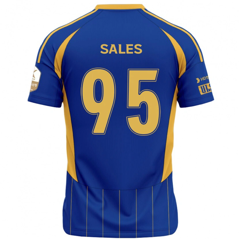 Danxen Mænd Matheus Sales #95 Hvid Himmelblå Hjemmebane Spillertrøjer 2025/26 Trøje T-Shirt