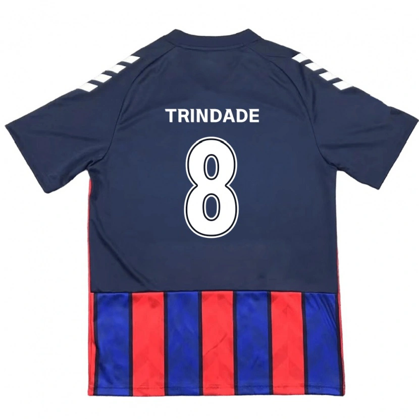 Danxen Mænd Matheus Trindade #8 Off-White Rød Hjemmebane Spillertrøjer 2025/26 Trøje T-Shirt