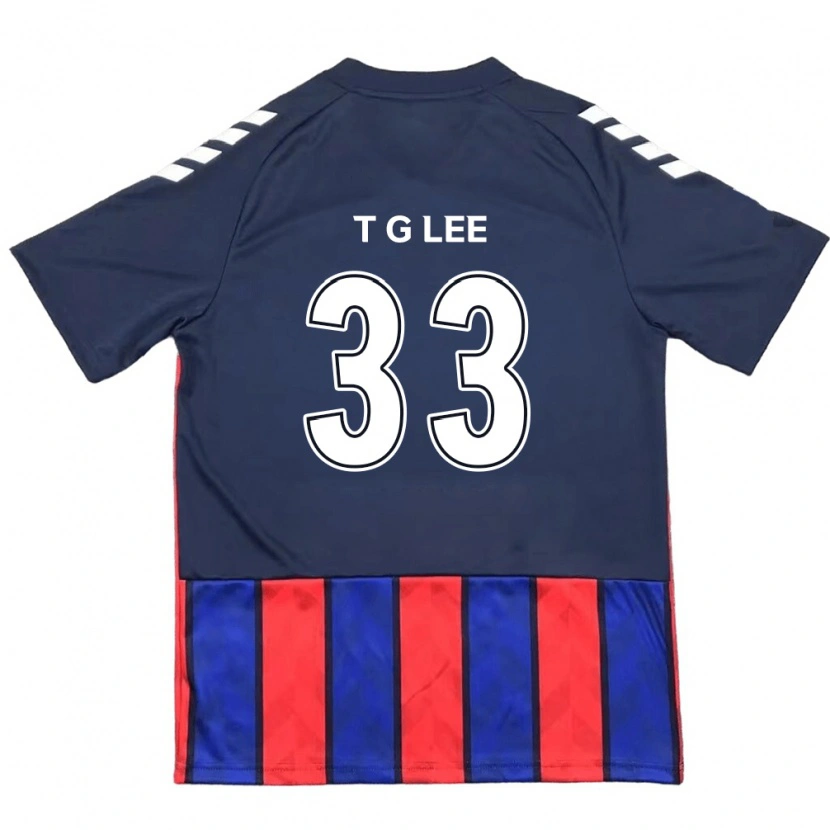 Danxen Mænd Taek-Geun Lee #33 Off-White Rød Hjemmebane Spillertrøjer 2025/26 Trøje T-Shirt