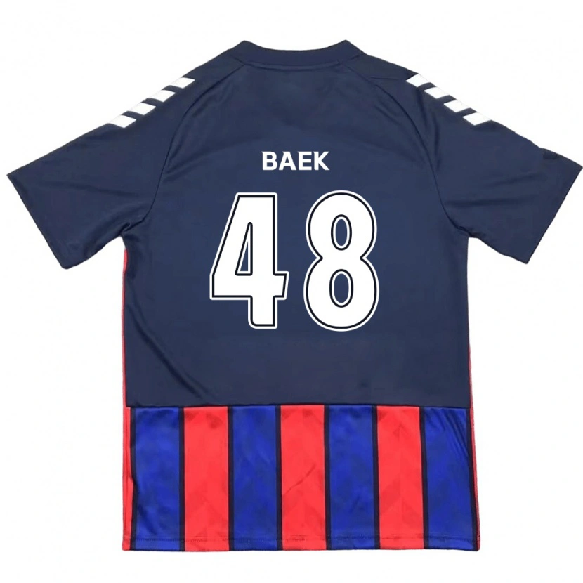Danxen Mænd Kyeong Baek #48 Off-White Rød Hjemmebane Spillertrøjer 2025/26 Trøje T-Shirt