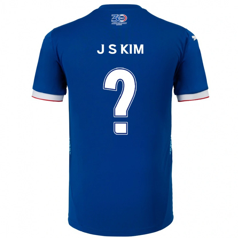 Danxen Mænd Seong-Ju Kim #0 Hvid Royal Blå Hjemmebane Spillertrøjer 2025/26 Trøje T-Shirt