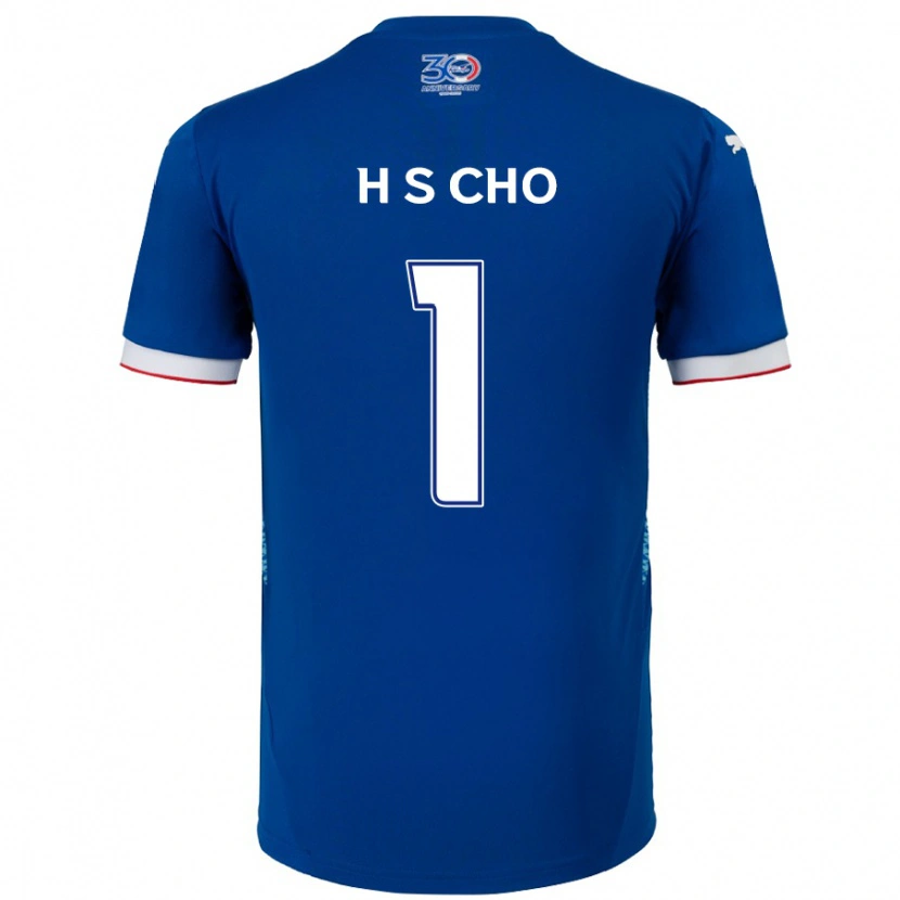 Danxen Mænd Sung-Hoon Cho #1 Hvid Royal Blå Hjemmebane Spillertrøjer 2025/26 Trøje T-Shirt