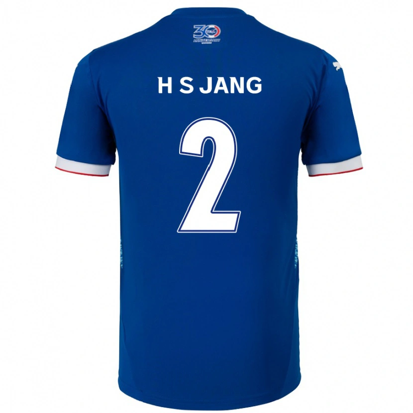Danxen Mænd Seok-Hwan Jang #2 Hvid Royal Blå Hjemmebane Spillertrøjer 2025/26 Trøje T-Shirt