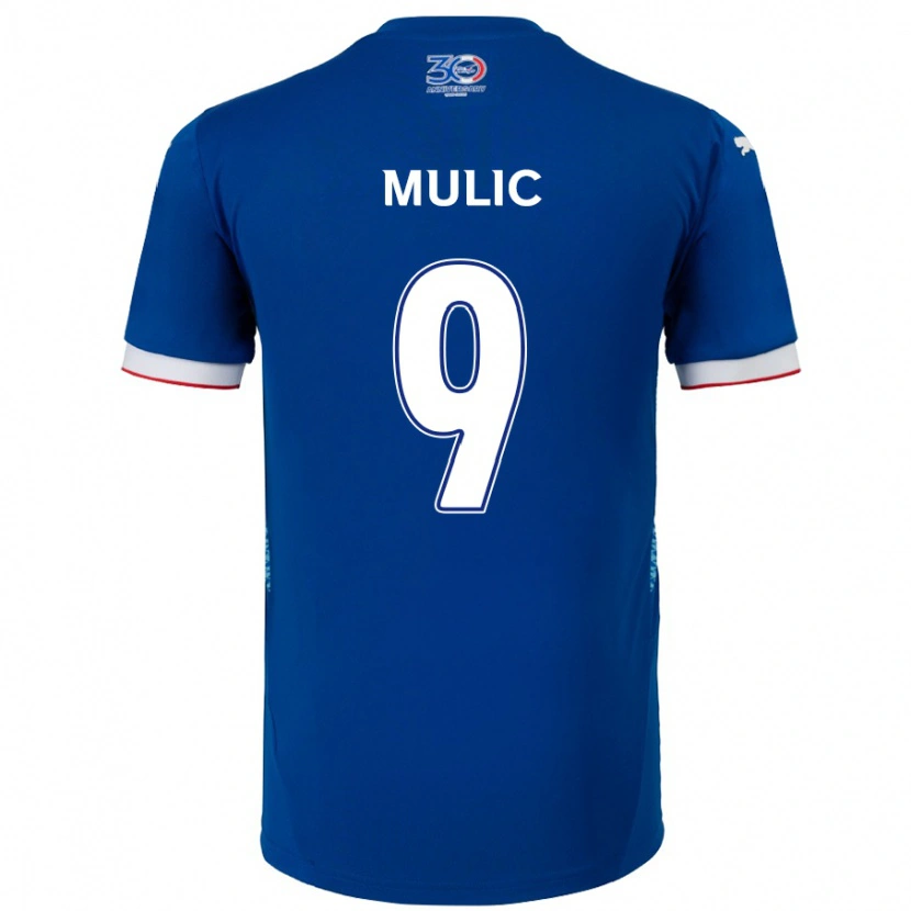 Danxen Mænd Fejsal Mulic #9 Hvid Royal Blå Hjemmebane Spillertrøjer 2025/26 Trøje T-Shirt