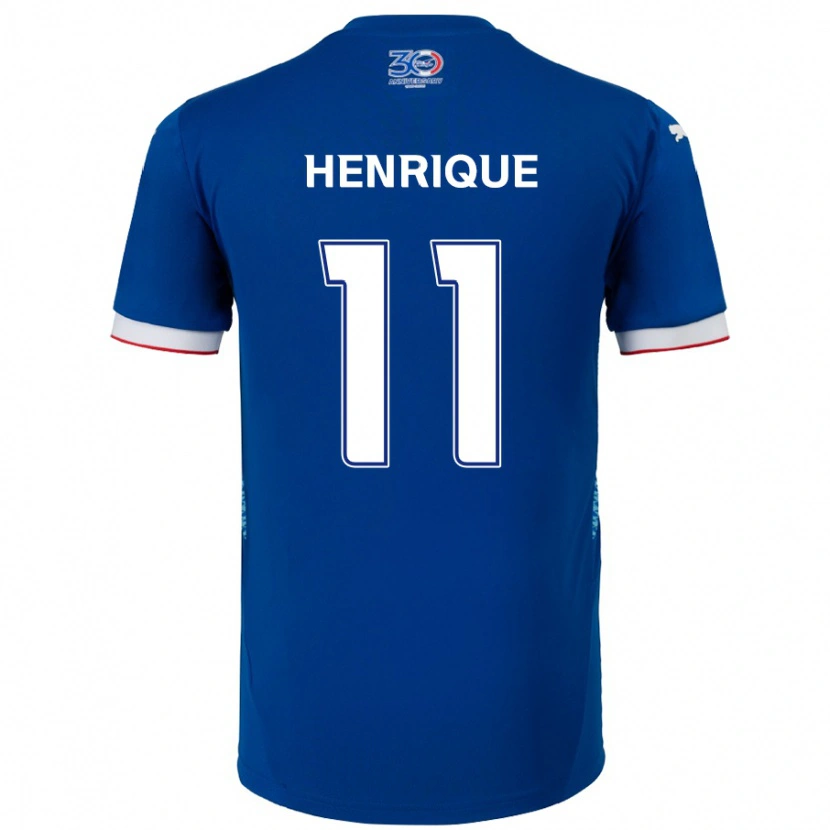Danxen Mænd Paulo Henrique #11 Hvid Royal Blå Hjemmebane Spillertrøjer 2025/26 Trøje T-Shirt