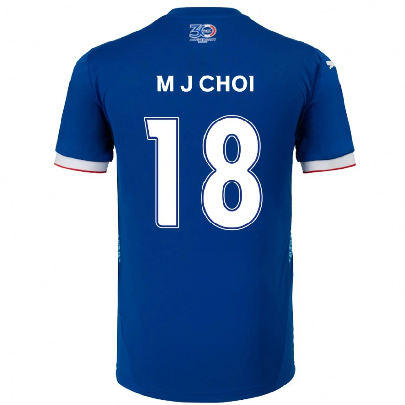 Danxen Mænd Ji-Moog Choi #18 Hvid Royal Blå Hjemmebane Spillertrøjer 2025/26 Trøje T-Shirt