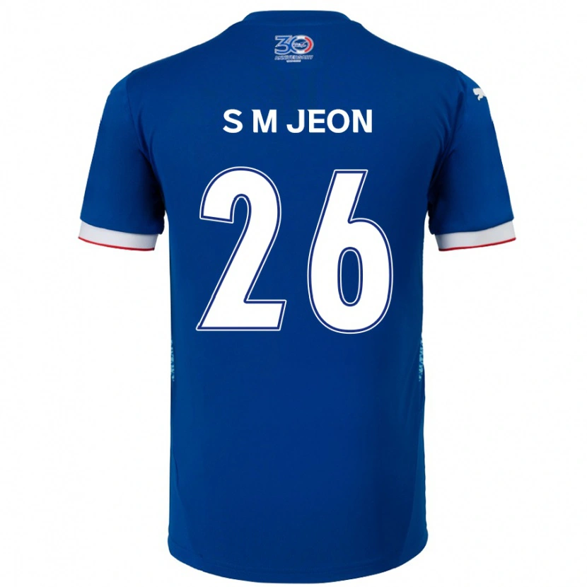 Danxen Mænd Min-Seung Jeon #26 Hvid Royal Blå Hjemmebane Spillertrøjer 2025/26 Trøje T-Shirt