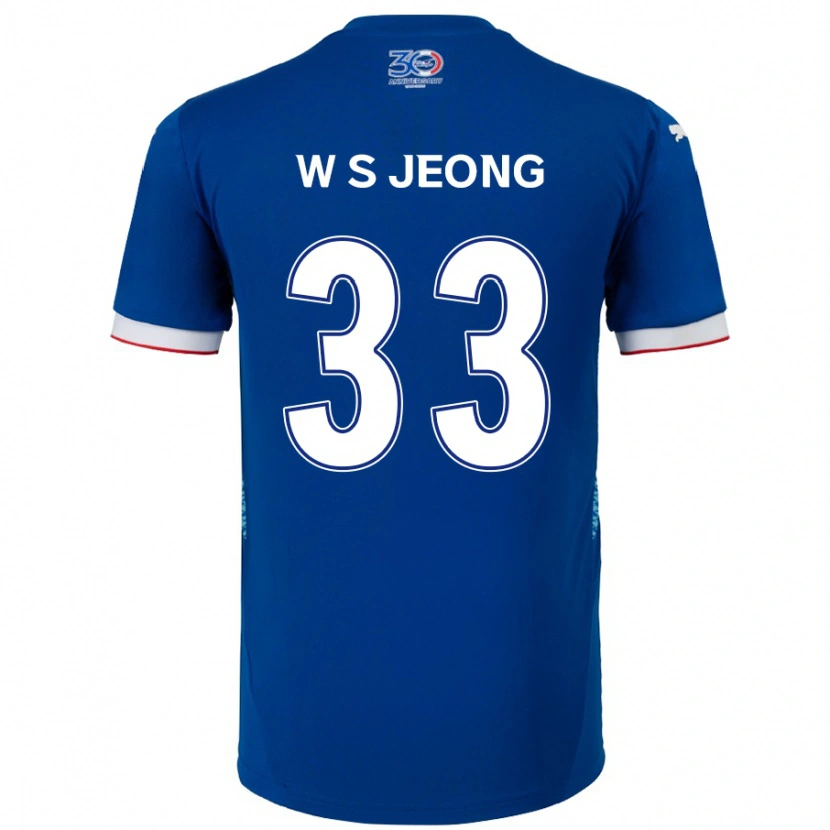 Danxen Mænd Seo-Woo Jeong #33 Hvid Royal Blå Hjemmebane Spillertrøjer 2025/26 Trøje T-Shirt