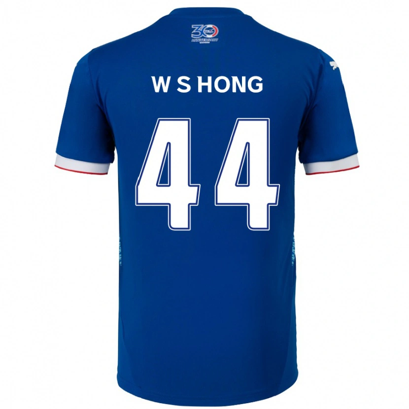 Danxen Mænd Sang-Won Hong #44 Hvid Royal Blå Hjemmebane Spillertrøjer 2025/26 Trøje T-Shirt