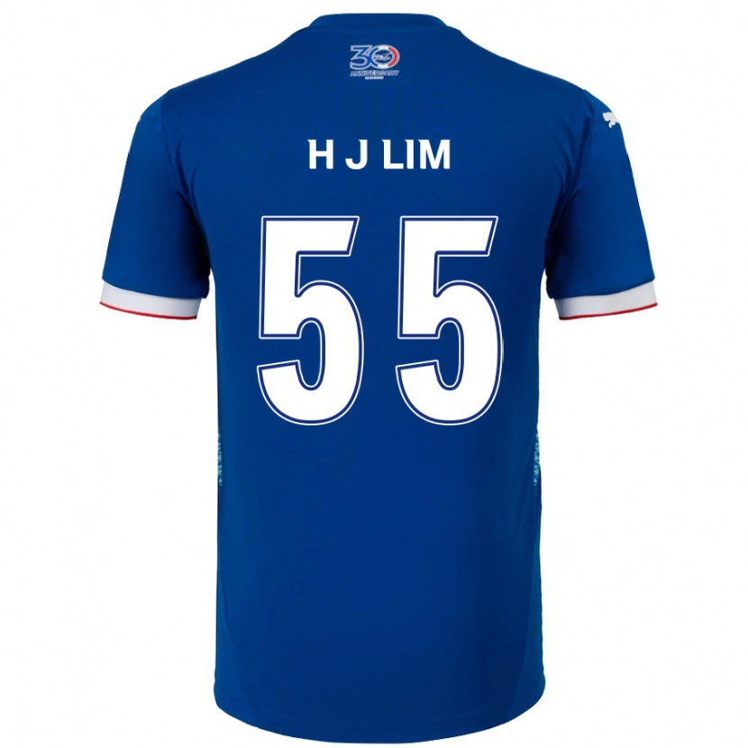 Danxen Mænd Ji-Hoon Lim #55 Hvid Royal Blå Hjemmebane Spillertrøjer 2025/26 Trøje T-Shirt