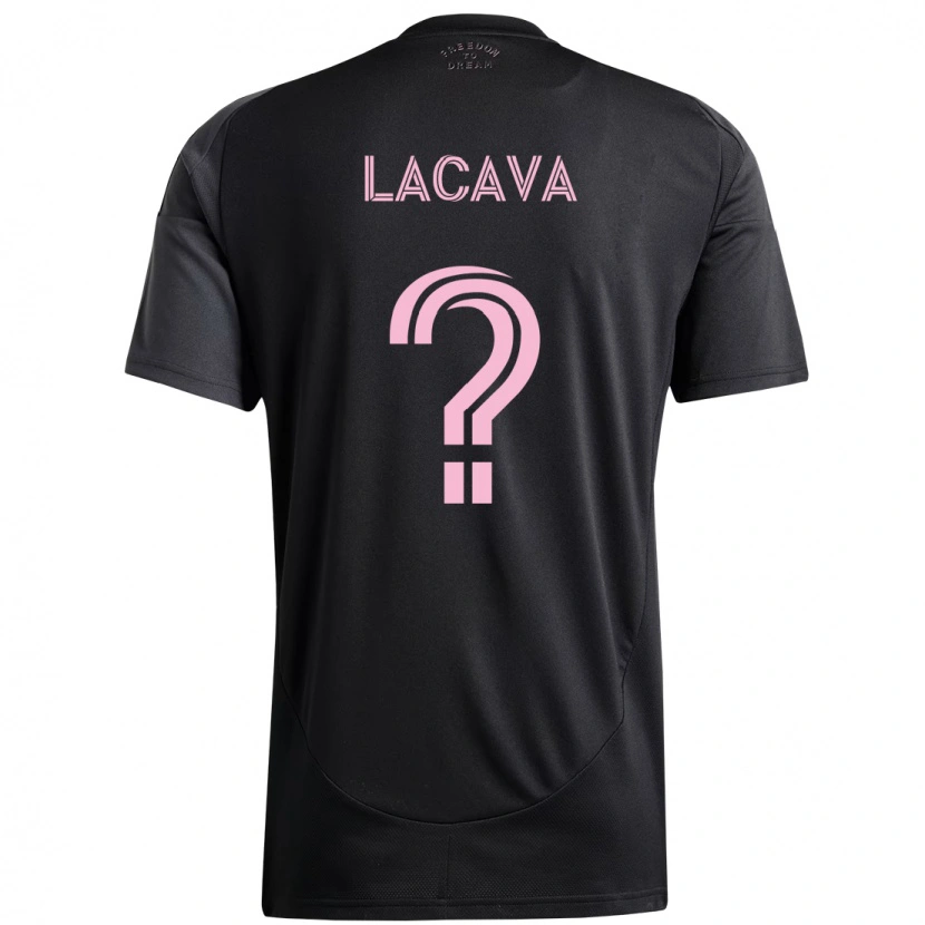 Danxen Mænd Jake Lacava #0 Pink Sort Udebane Spillertrøjer 2025/26 Trøje T-Shirt