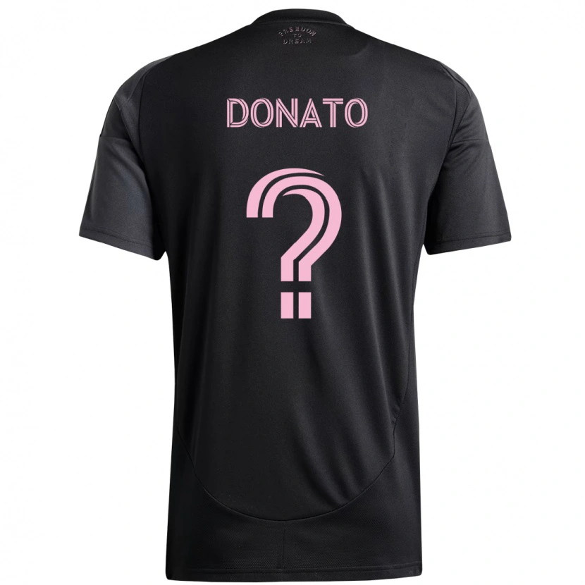 Danxen Mænd Benjamin Donato #0 Pink Sort Udebane Spillertrøjer 2025/26 Trøje T-Shirt