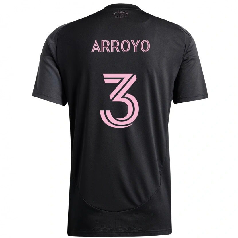 Danxen Mænd Dixon Arroyo #3 Pink Sort Udebane Spillertrøjer 2025/26 Trøje T-Shirt
