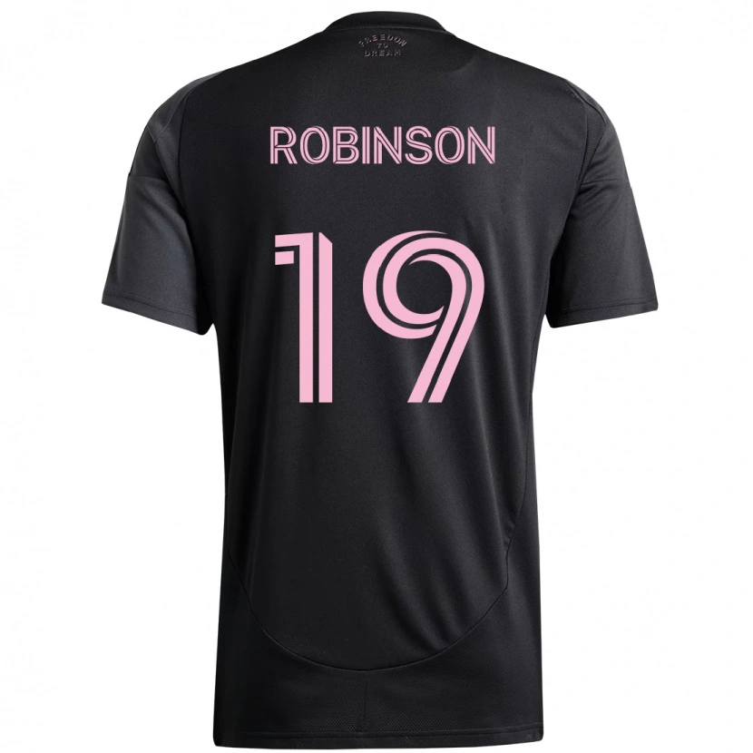 Danxen Mænd Robbie Robinson #19 Pink Sort Udebane Spillertrøjer 2025/26 Trøje T-Shirt