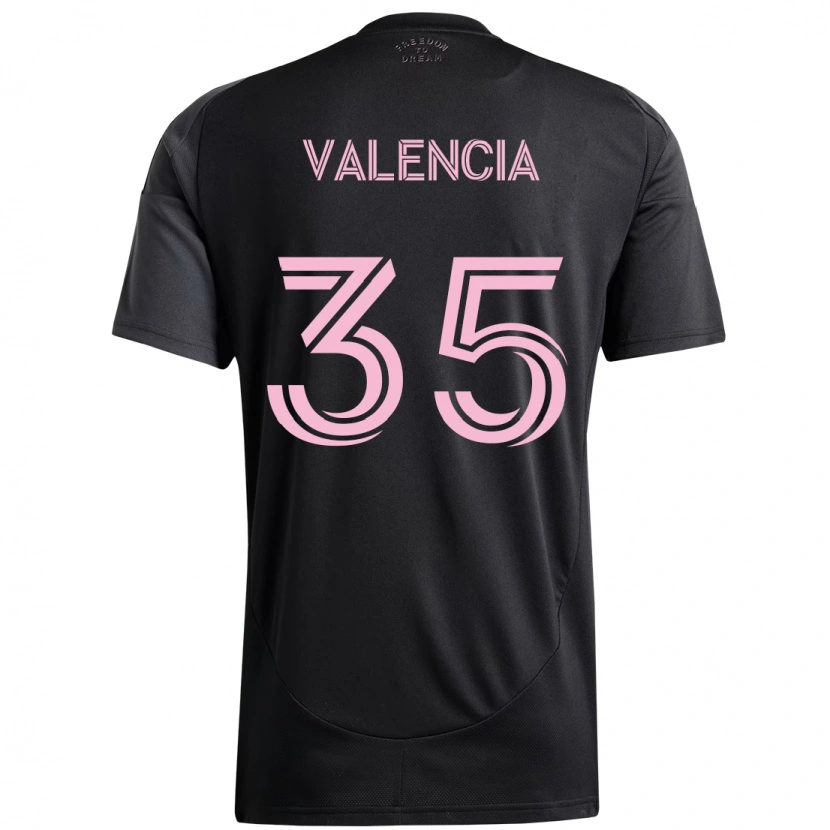 Danxen Mænd Felipe Valencia #35 Pink Sort Udebane Spillertrøjer 2025/26 Trøje T-Shirt