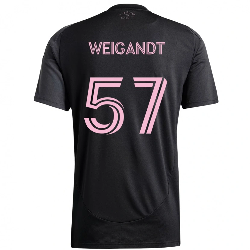 Danxen Mænd Marcelo Weigandt #57 Pink Sort Udebane Spillertrøjer 2025/26 Trøje T-Shirt