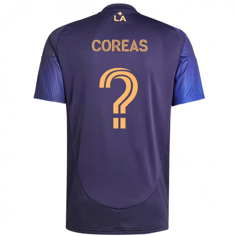 Danxen Mænd Christian Coreas #0 Hvid Gul Udebane Spillertrøjer 2025/26 Trøje T-Shirt