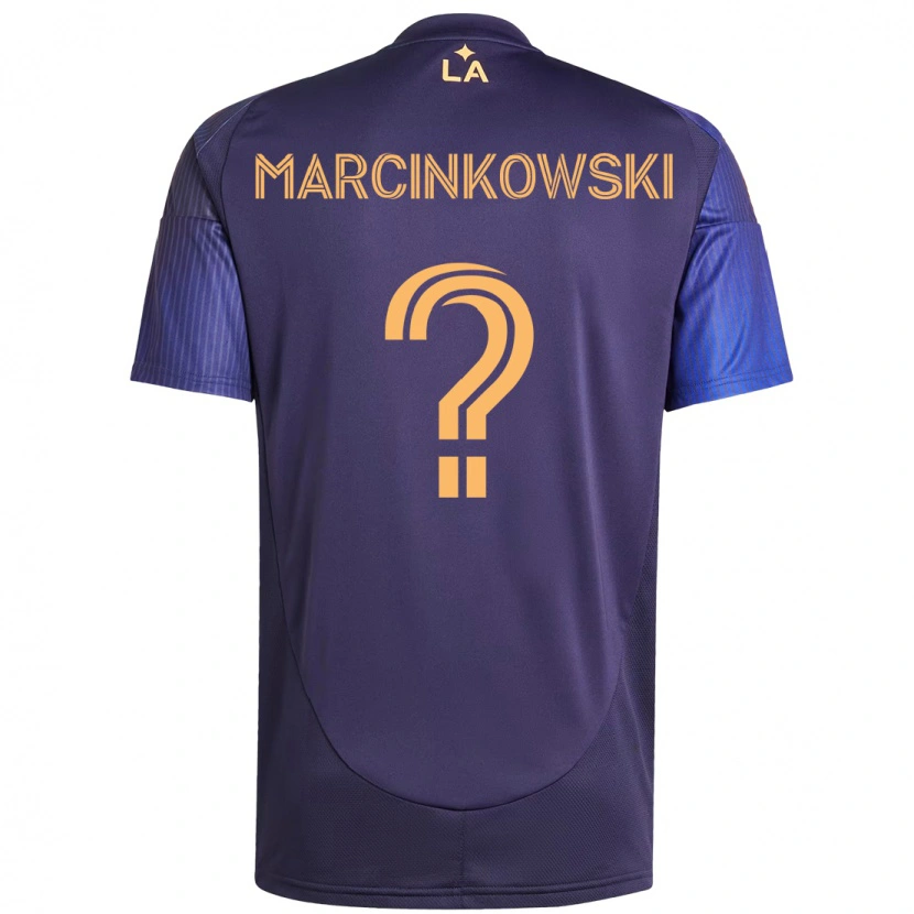 Danxen Mænd Jt Marcinkowski #0 Hvid Gul Udebane Spillertrøjer 2025/26 Trøje T-Shirt