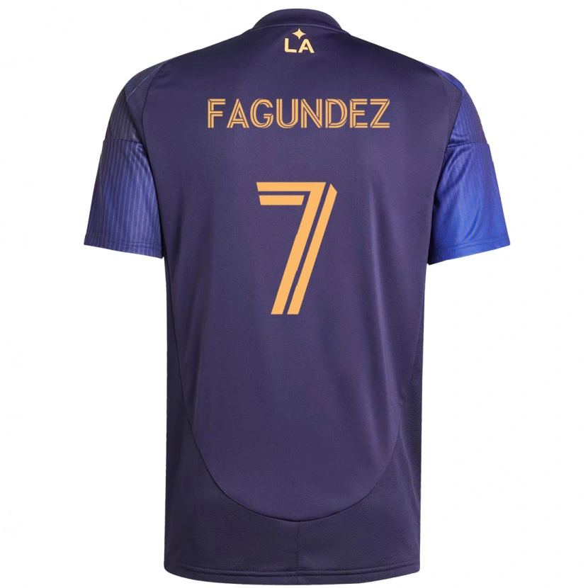 Danxen Mænd Diego Fagúndez #7 Hvid Gul Udebane Spillertrøjer 2025/26 Trøje T-Shirt