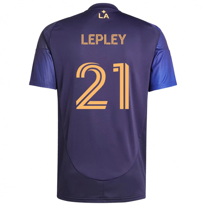 Danxen Mænd Tucker Lepley #21 Hvid Gul Udebane Spillertrøjer 2025/26 Trøje T-Shirt
