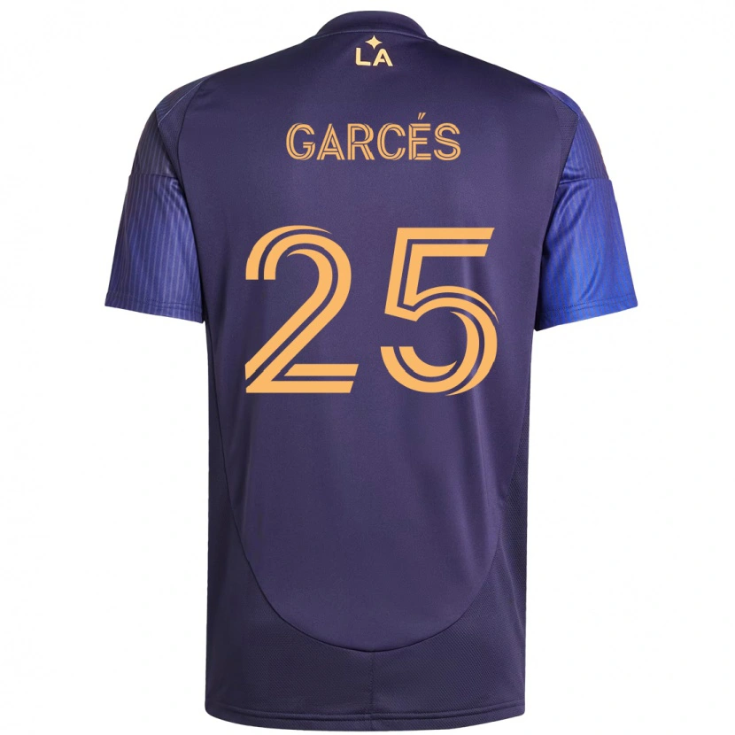 Danxen Mænd Carlos Garcés #25 Hvid Gul Udebane Spillertrøjer 2025/26 Trøje T-Shirt