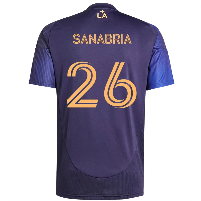 Danxen Mænd Lucas Sanabria #26 Hvid Gul Udebane Spillertrøjer 2025/26 Trøje T-Shirt