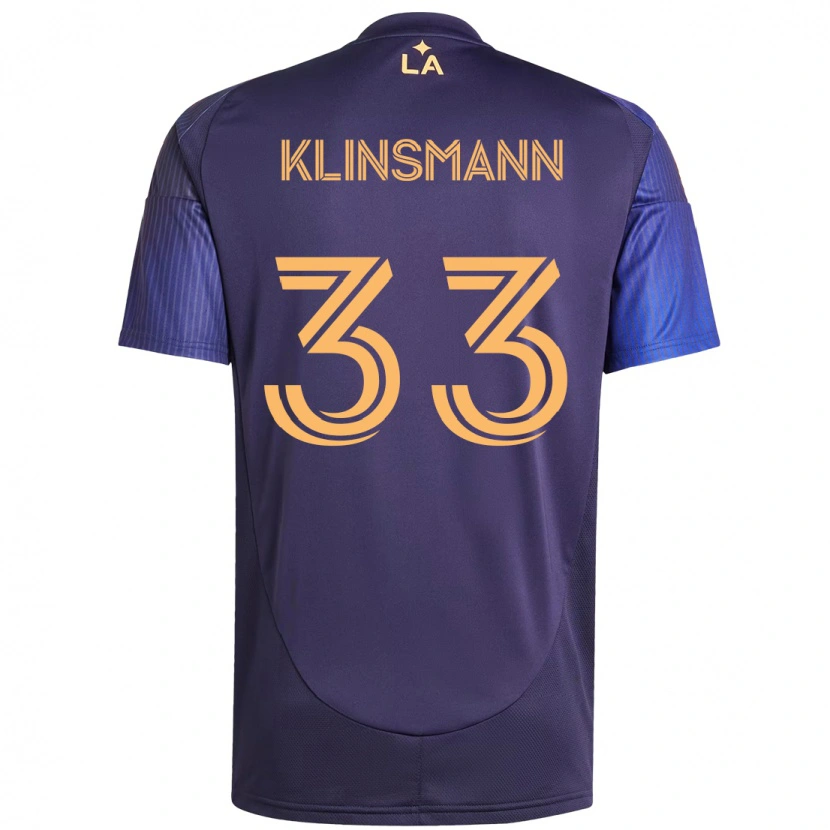 Danxen Mænd Jonathan Klinsmann #33 Hvid Gul Udebane Spillertrøjer 2025/26 Trøje T-Shirt
