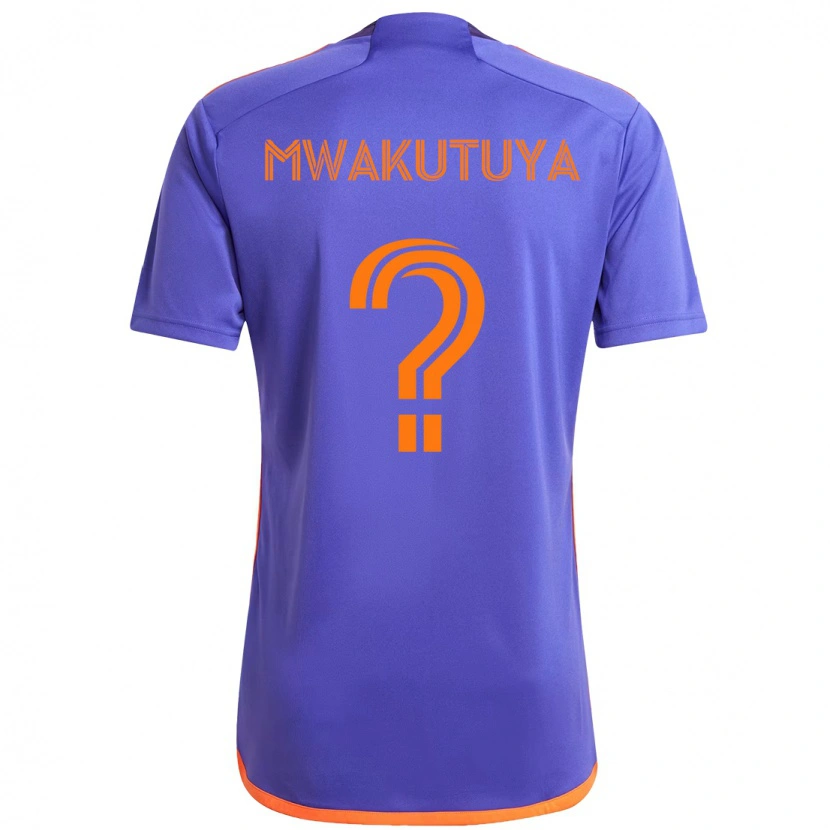Danxen Mænd Isaac Mwakutuya #0 Orange Hvid Udebane Spillertrøjer 2025/26 Trøje T-Shirt