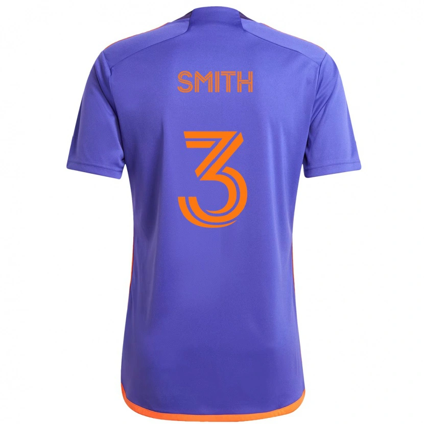 Danxen Mænd Brad Smith #3 Orange Hvid Udebane Spillertrøjer 2025/26 Trøje T-Shirt