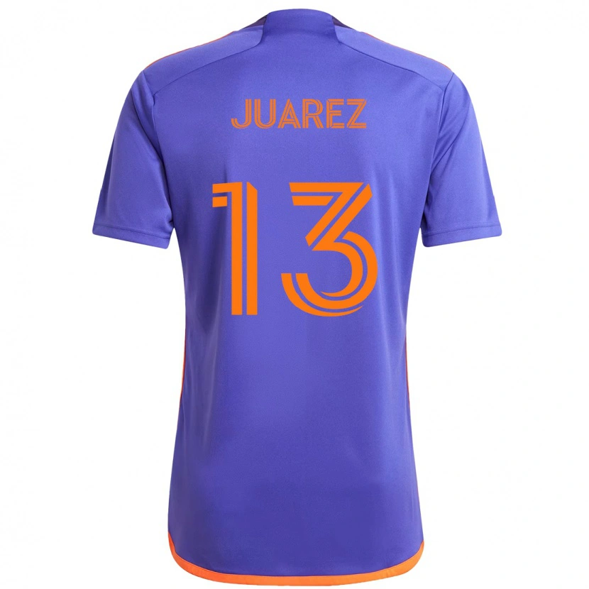 Danxen Mænd Jathan Juarez #13 Orange Hvid Udebane Spillertrøjer 2025/26 Trøje T-Shirt