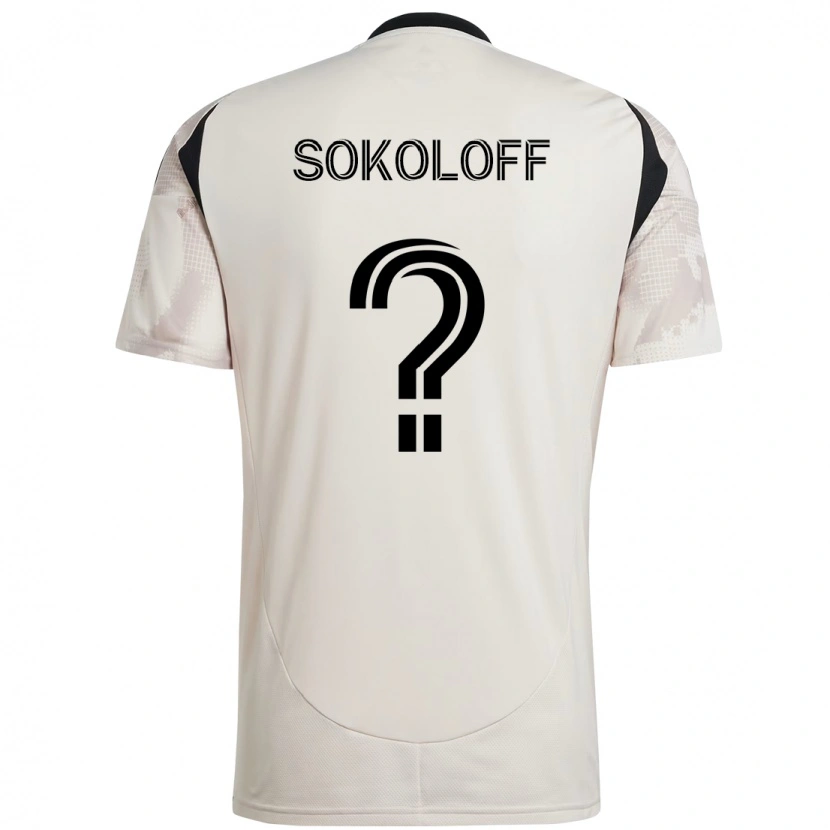 Danxen Mænd Paul Sokoloff #0 Rød Sort Udebane Spillertrøjer 2025/26 Trøje T-Shirt