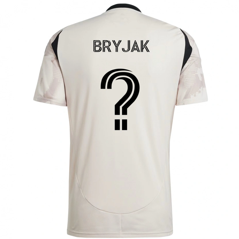 Danxen Mænd Jeffrey Bryjak #0 Rød Sort Udebane Spillertrøjer 2025/26 Trøje T-Shirt